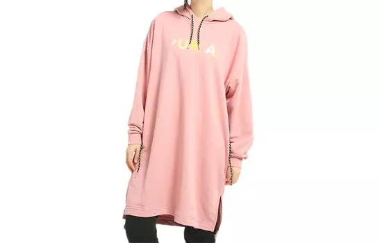 Платье с длинными рукавами женское розовое Puma