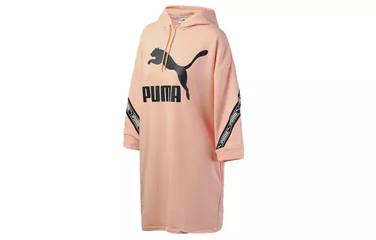 Платье с длинными рукавами женское розовое Puma