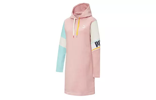 Платье с длинными рукавами женское розовое Puma
