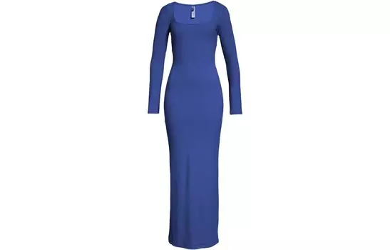Платье с длинными рукавами женское сапфирово-синее/кобальтовое Skims