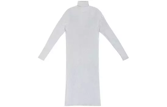 Платье с длинными рукавами женское серое Balenciaga