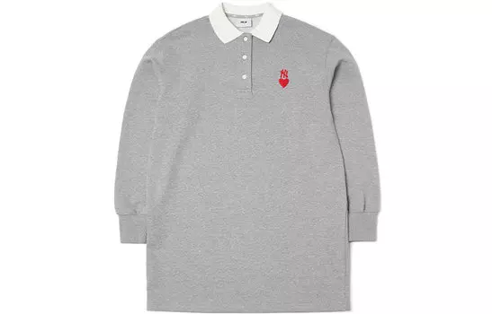 Платье с длинными рукавами женское серые MLB, серый