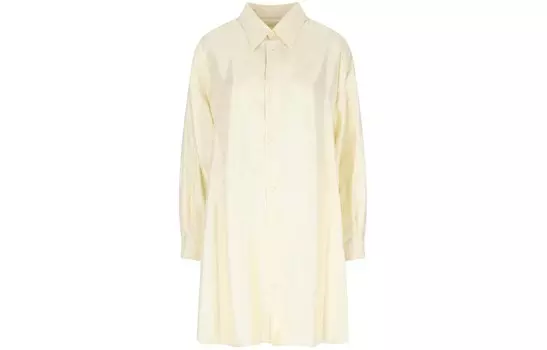 Платье с длинными рукавами женское желтое Mm6 Maison Margiela