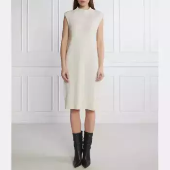 Платье с добавлением кашемира Liviana Conti, экрю