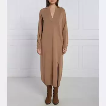 Платье с добавлением кашемира Liviana Conti, бежевый