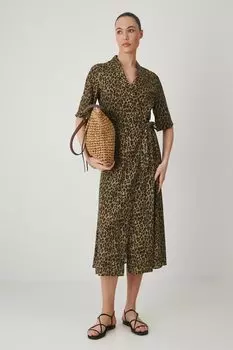 Платье с добавлением льна Medicine, мультиколор