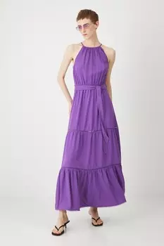 Платье с добавлением льна Medicine, фиолетовый