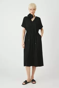 Платье с добавлением льна Medicine, черный