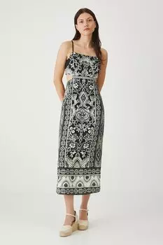 Платье с добавлением льна Medicine, черный