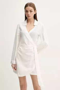 Платье с добавлением льна Melissa Odabash, бежевый