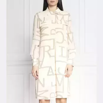 Платье с добавлением шелка Marc Cain, бежевый