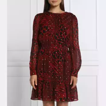 Платье с добавлением шелка Michael Kors, красный