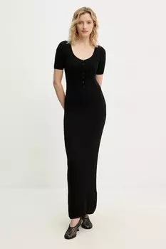 Платье с добавлением шелка Mira Herskind, черный