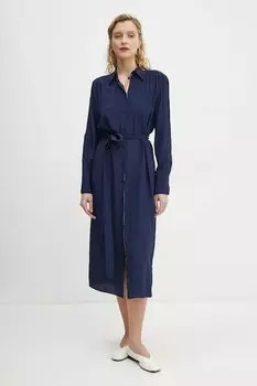 Платье с добавлением шелка Ps Paul Smith, темно-синий