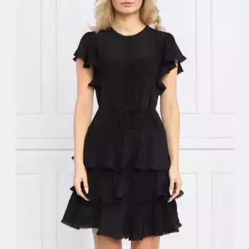 Платье с добавлением шелка Twin-Set, черный