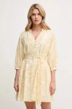 Платье с добавлением шелка VENAS Marella, желтый