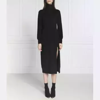 Платье с добавлением шерсти и кашемира. Michael Kors, черный