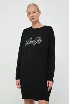 Платье с добавлением шерсти Liu Jo, черный