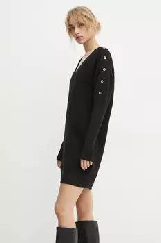 Платье с добавлением шерсти Morgan, черный