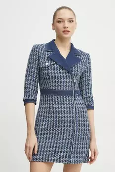 Платье с добавлением шерсти Morgan, синий