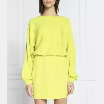 Платье с добавлением шерсти Silvian Heach, зеленый