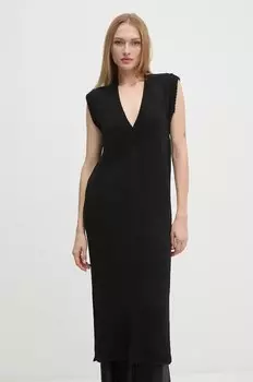 Платье с добавлением шерсти Sisley, черный