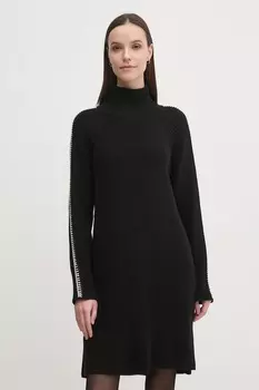 Платье с добавлением шерсти Sisley, черный