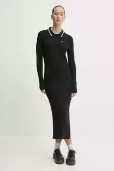 Платье с добавлением шерсти Tommy Jeans, черный