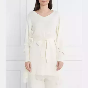 Платье с добавлением шерсти Twin-Set, бежевый