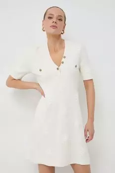 Платье с добавлением шерсти Twinset, бежевый