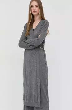 Платье с добавлением шерсти Twinset, серый