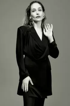 Платье с драпированной спереди ZARA, черный
