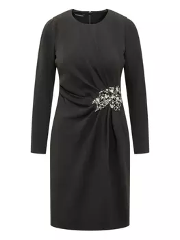 Платье с драпировкой Emporio Armani, черный