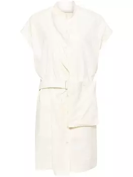Платье с драпировкой LEMAIRE, белый
