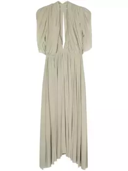 Платье с драпировкой Philosophy Di Lorenzo Serafini, зеленый