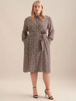 Платье с геометрическим узором Seidensticker, мультиколор