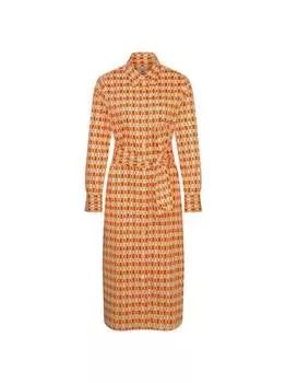 Платье с геометрическим узором Seidensticker, оранжевый