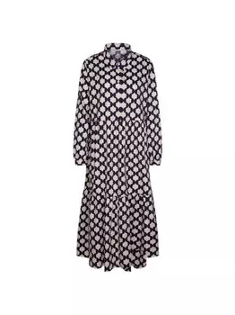 Платье с геометрическим узором Seidensticker, синий