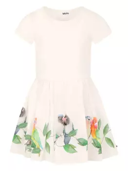 Платье с графическим принтом Molo, белый