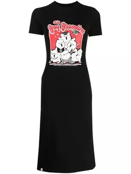 Платье с графичным принтом Charles Jeffrey Loverboy, черный