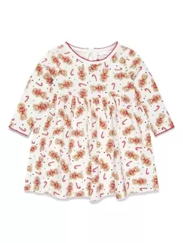 Платье с графичным принтом Rachel Riley, белый