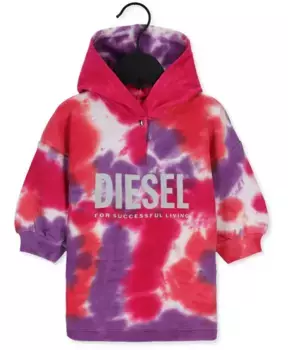 Платье с капюшоном Diesel, мультиколор