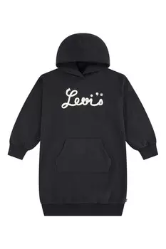 Платье с капюшоном и логотипом Levi'S, черный