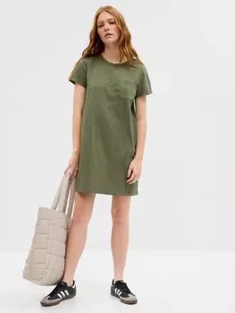 Платье с карманом Gap, зеленый