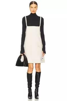 Платье с карманом в виде цветка Hello Kitty от Gcds, off white