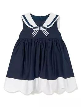 Платье с контрастной отделкой Patachou, синий