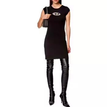 Платье с коротким рукавом Diesel D-Angiel, черный