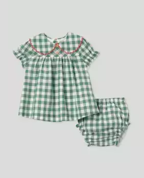 Платье с коротким рукавом для девочки Coconut El Corte Ingls, кремово-белый