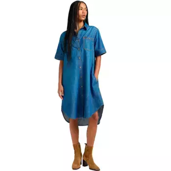 Платье с коротким рукавом Lee All Purpose A Line, синий