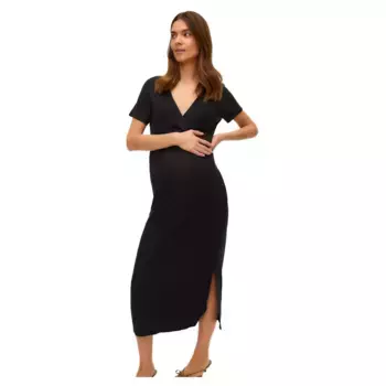 Платье с коротким рукавом Mamalicious Trinity Tess Maternity, черный